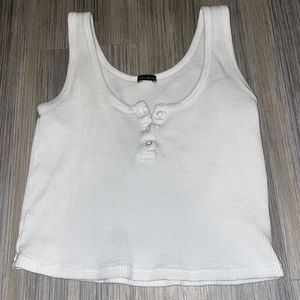 White Button Tank